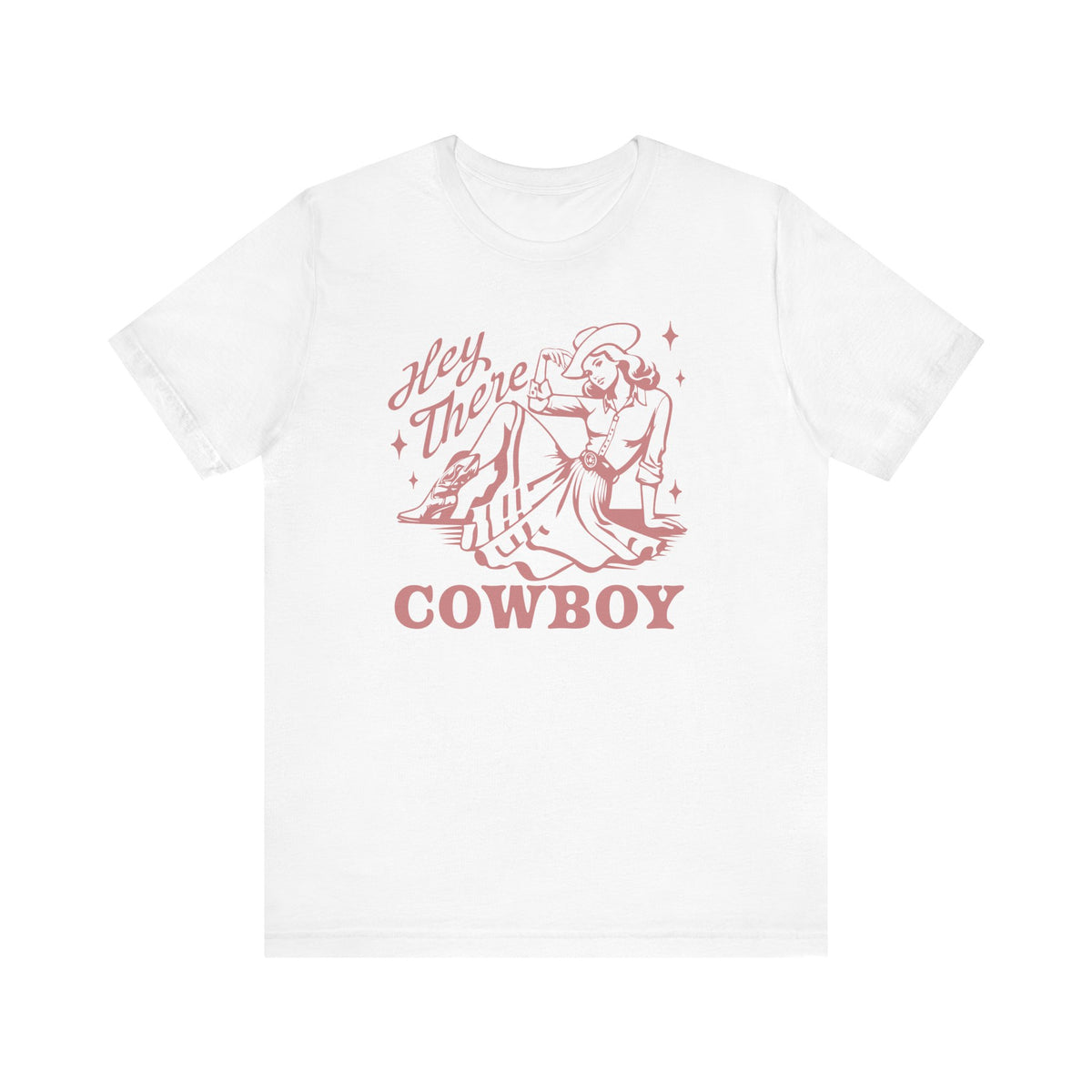 Hey There Cowboy Western Graphic Tee