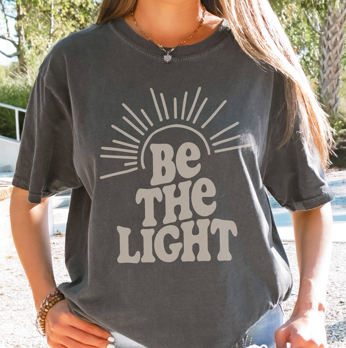 Be The Light Christian Tee | Scripture T-shirt Women's | Comfort Colors