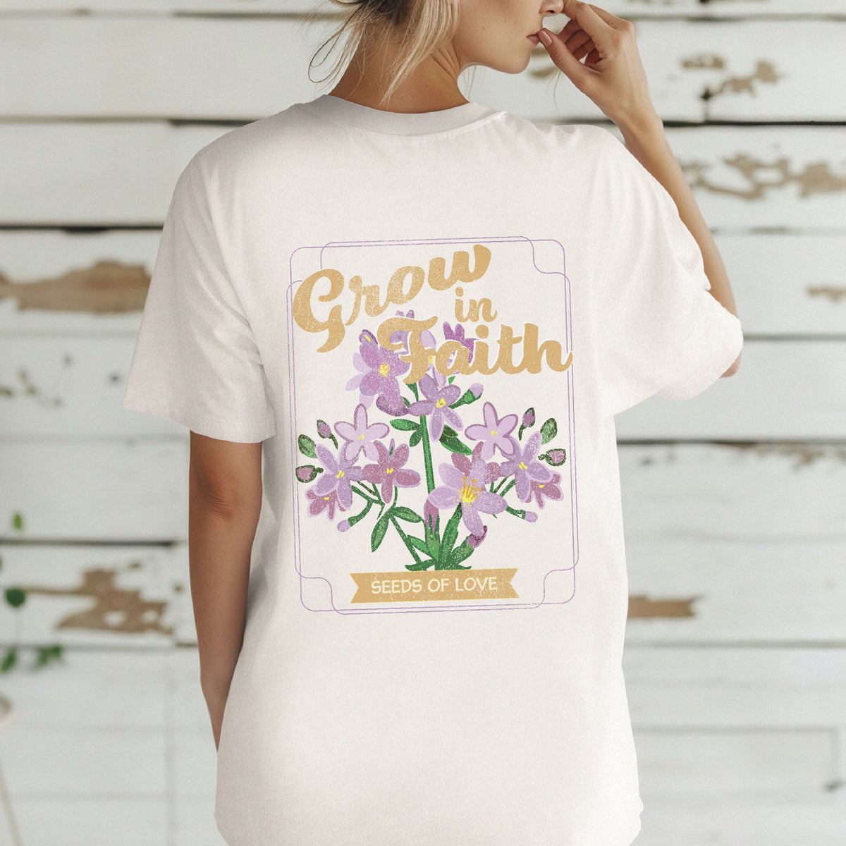 Grow in Faith Women's Christian Tshirt | Christian Shirts Women