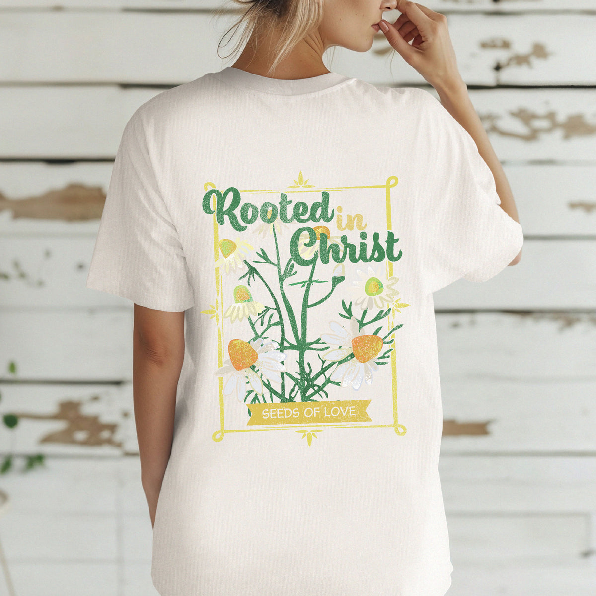 Rooted in Christ Women's Christian T-shirt | Christian Shirts Women