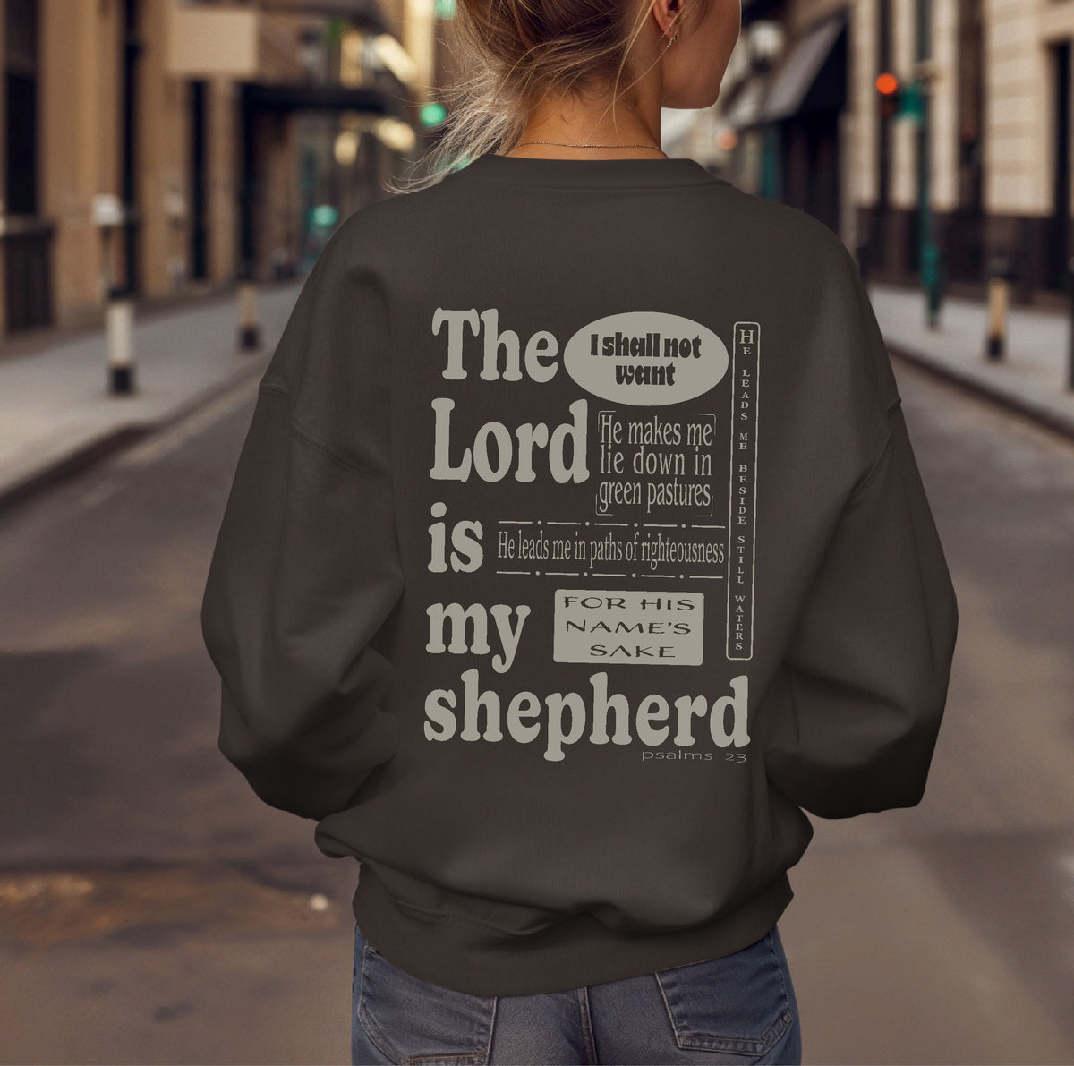 Christian Sweatshirt | Psalms 23| Faith Based Apparel