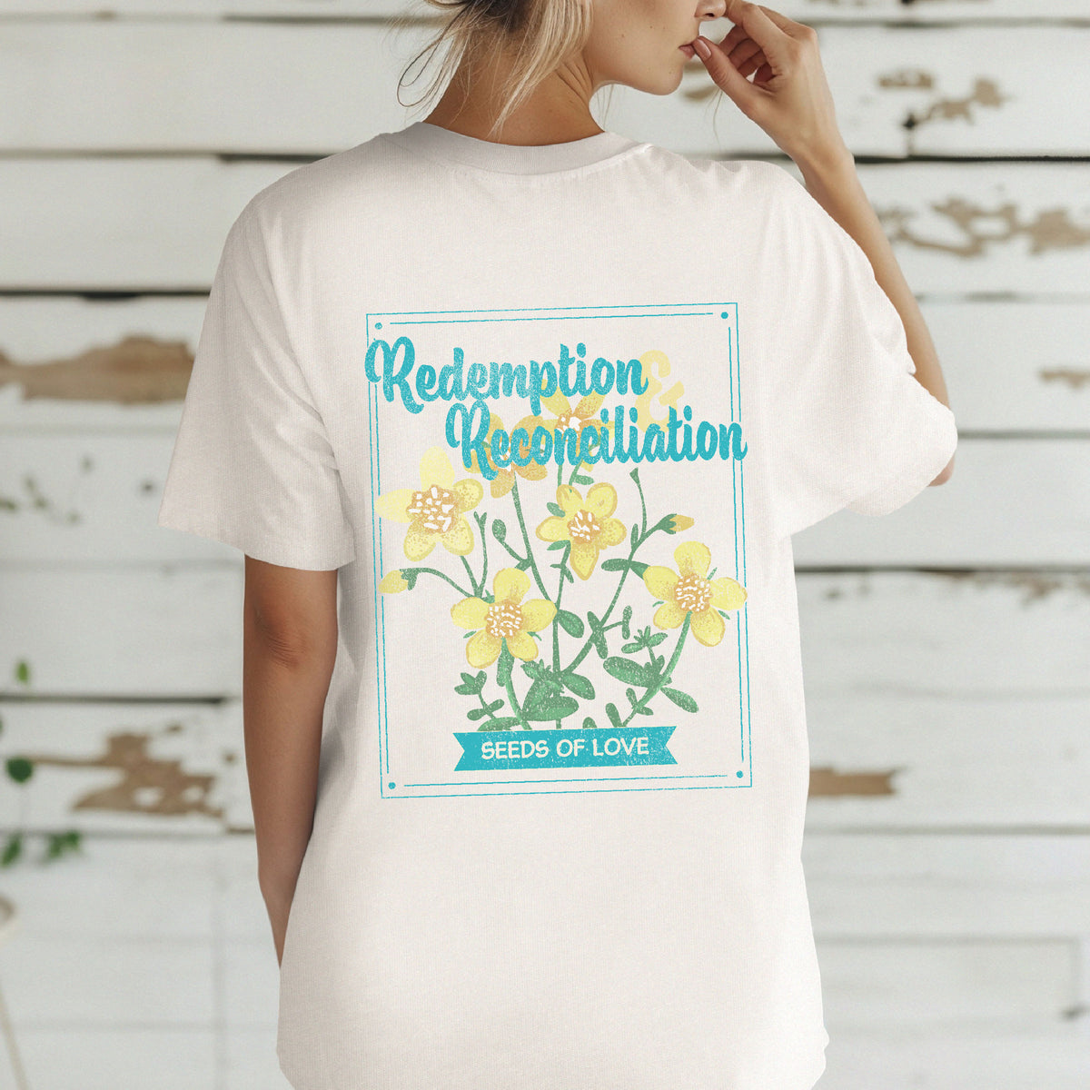 Redemption and Reconciliation Women's Christian T-shirt | Christian Shirts Women