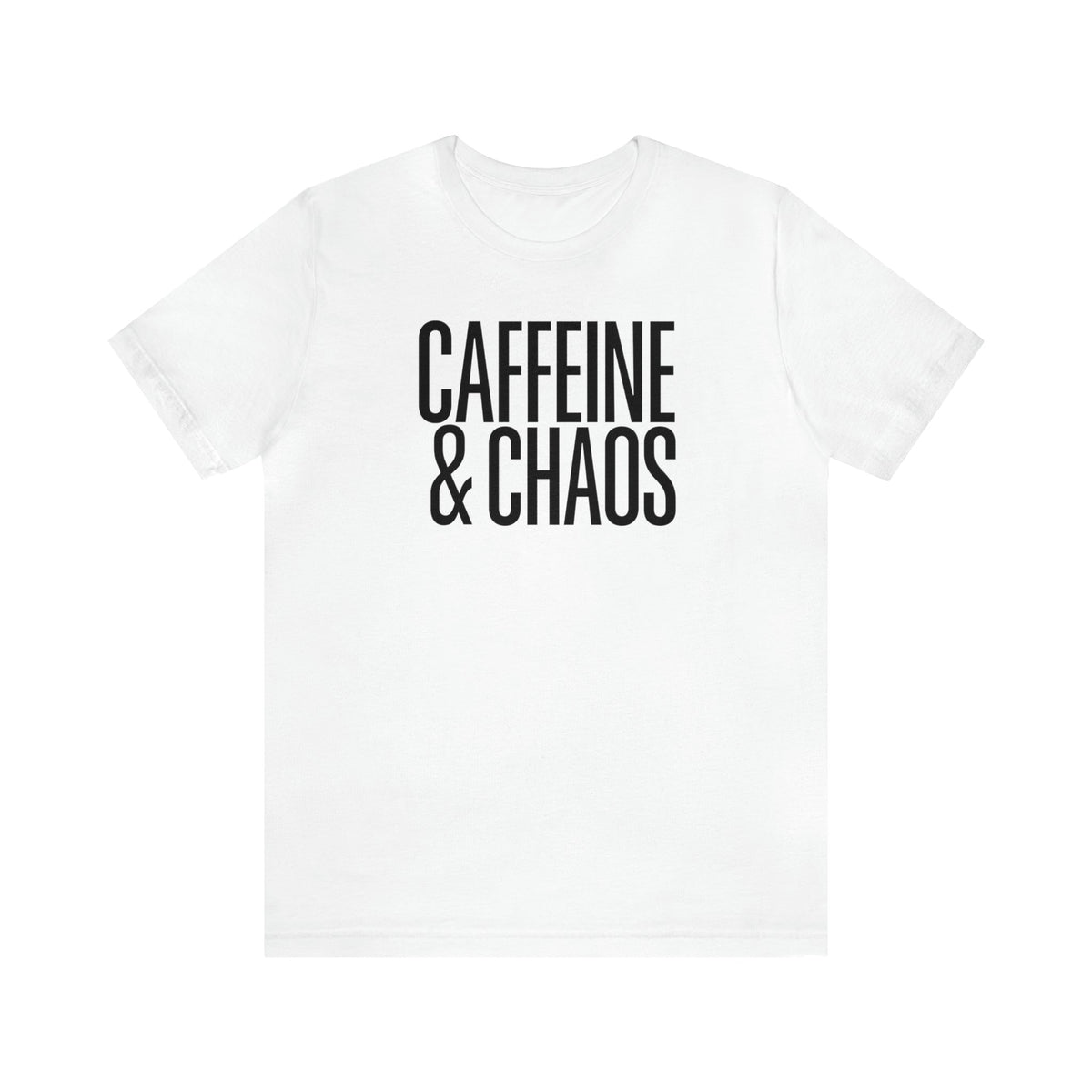 Caffeine and Chaos Funny Mom Graphic Tee | Mommy and Me Tee T-Shirt TheFringeCultureCollective