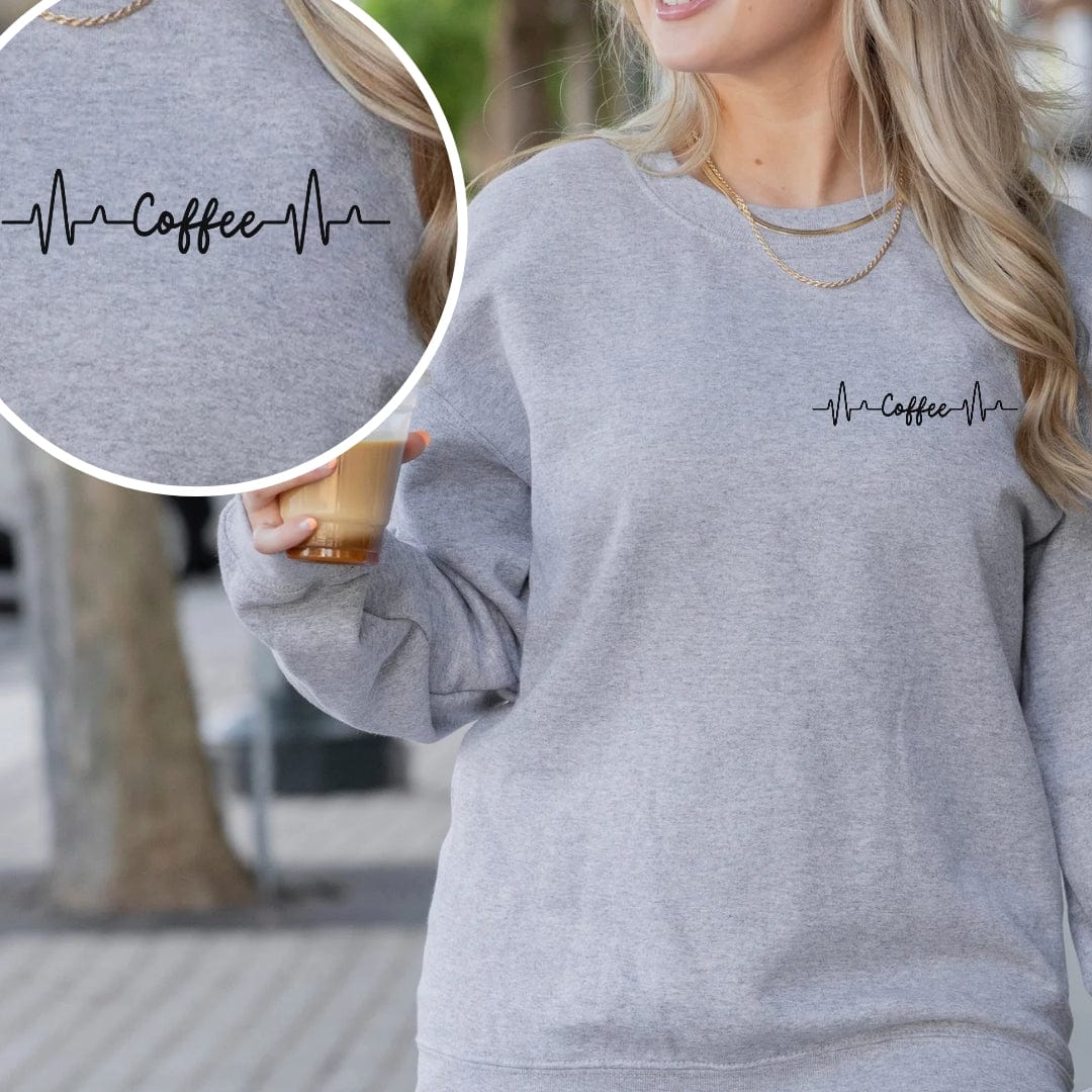 Coffee is Life Crewneck Sweatshirt | Coffee Lover Gift Sweatshirt TheFringeCultureCollective