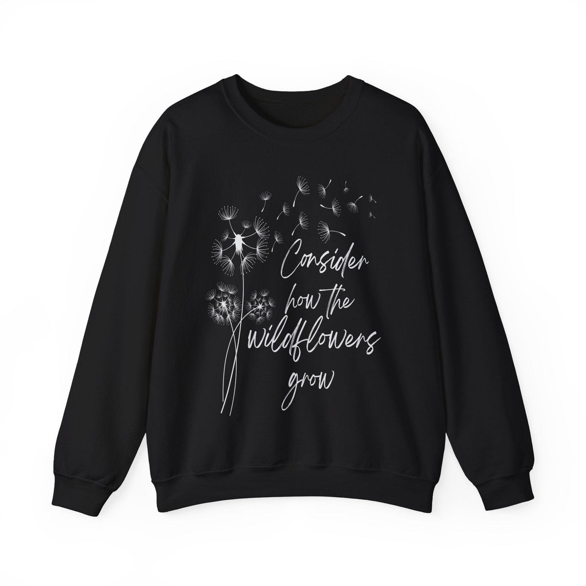 How The Wildflowers Grow Sweatshirt | Christian Bible Verse | Bohemian Vibes | Dandelion flower Sweatshirt TheFringeCultureCollective