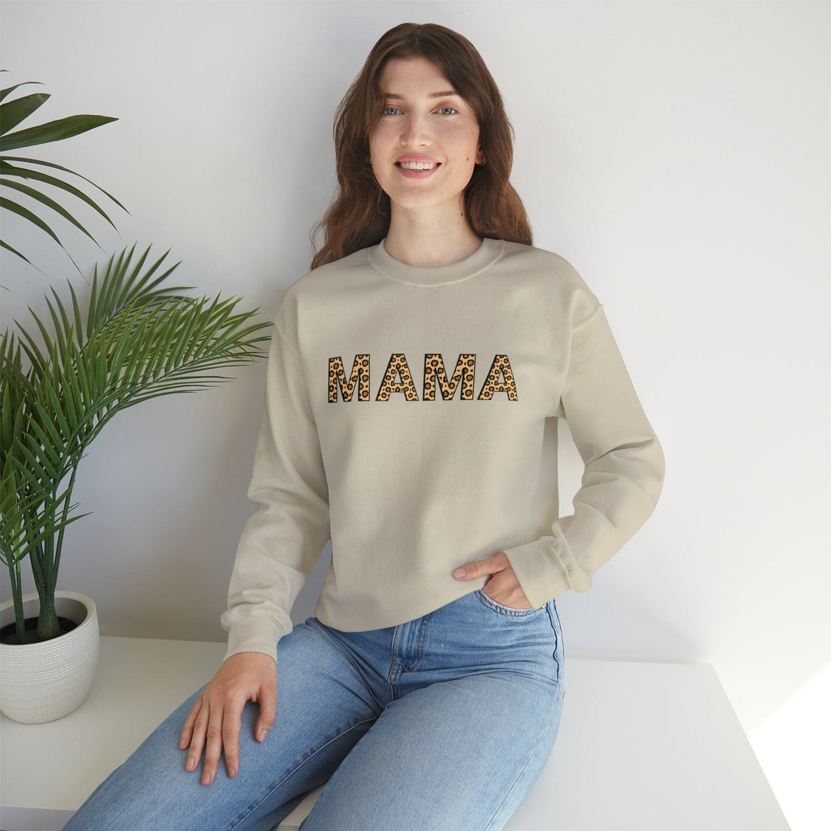 Leopard Print MAMA Sweatshirt | Mom Sweatshirt Sweatshirt TheFringeCultureCollective