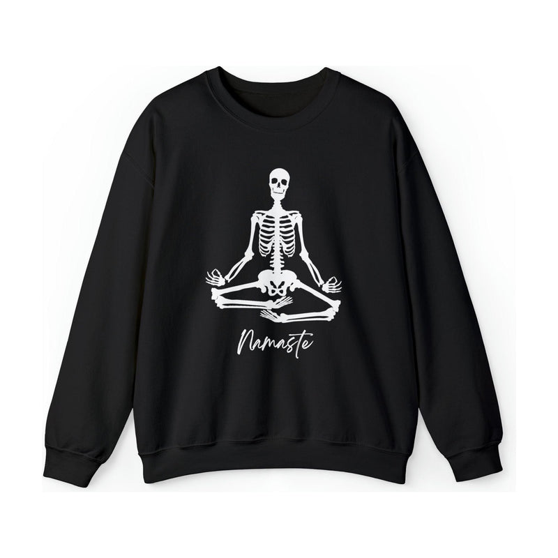 Namaste Skeleton Crewneck Sweatshirt | Yogi Gift | Yoga Lover Sweatshirt TheFringeCultureCollective