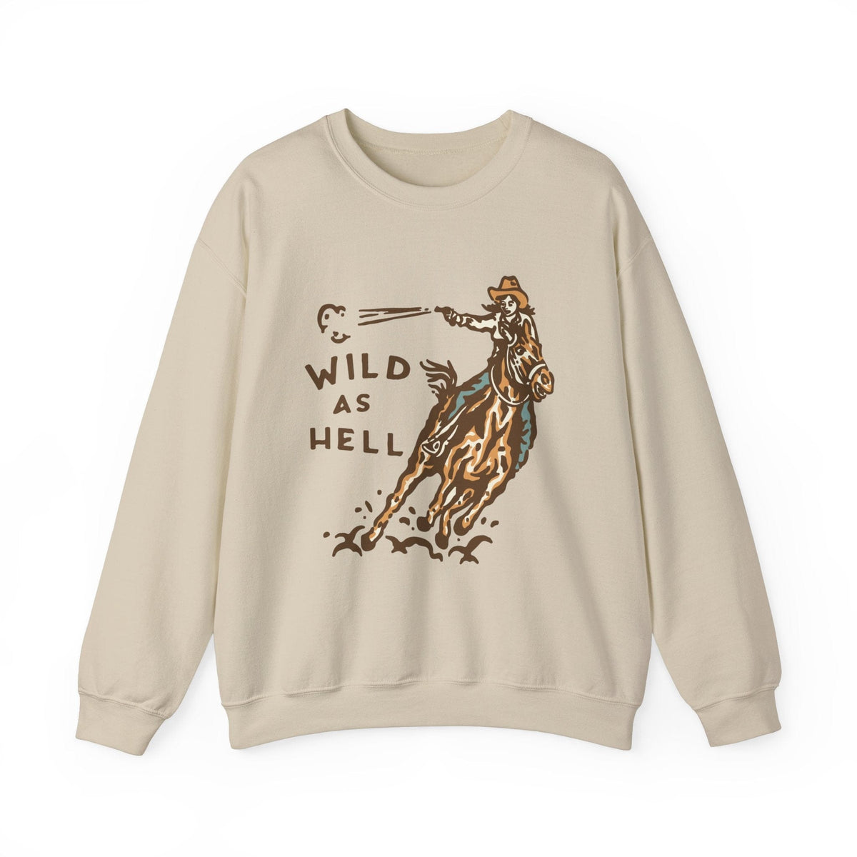 Wild as Hell Cowgirl Sweatshirt | Western Sweatshirt Sweatshirt TheFringeCultureCollective