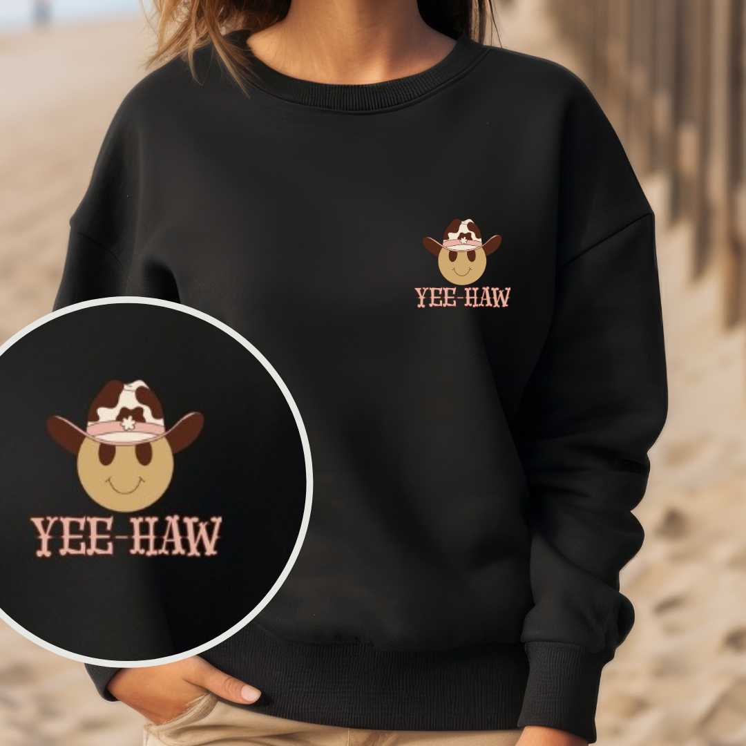 Yeehaw Emoji Sweatshirt | Western Sweatshirt Sweatshirt TheFringeCultureCollective